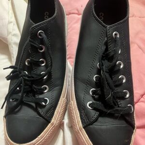 Black Converse Platform